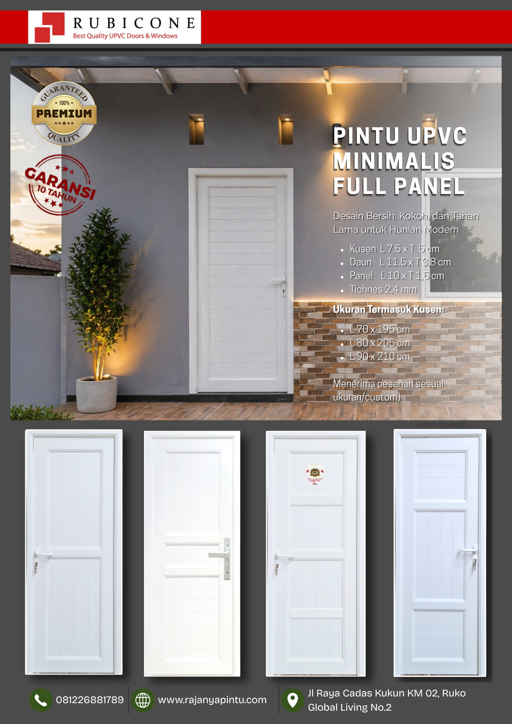 UPVC RUBICONE - PUTIH