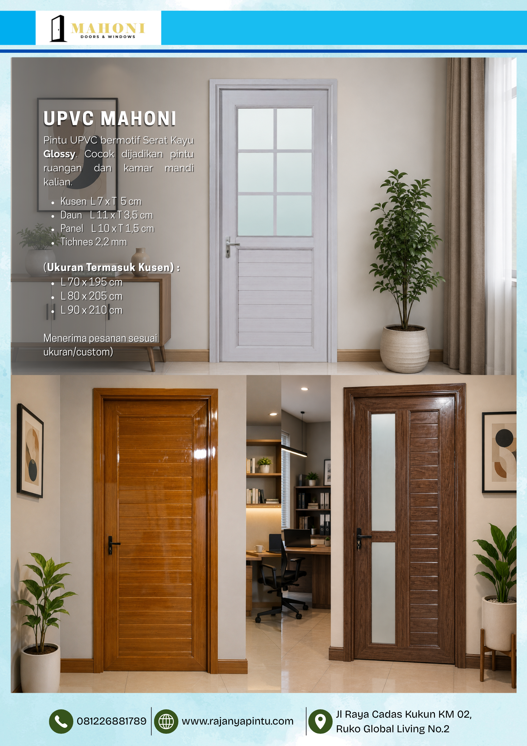 UPVC Mahoni